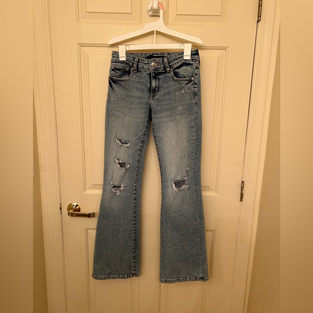 Aeropostale Light Blue color low rise Flare Jeans - size 2 regular